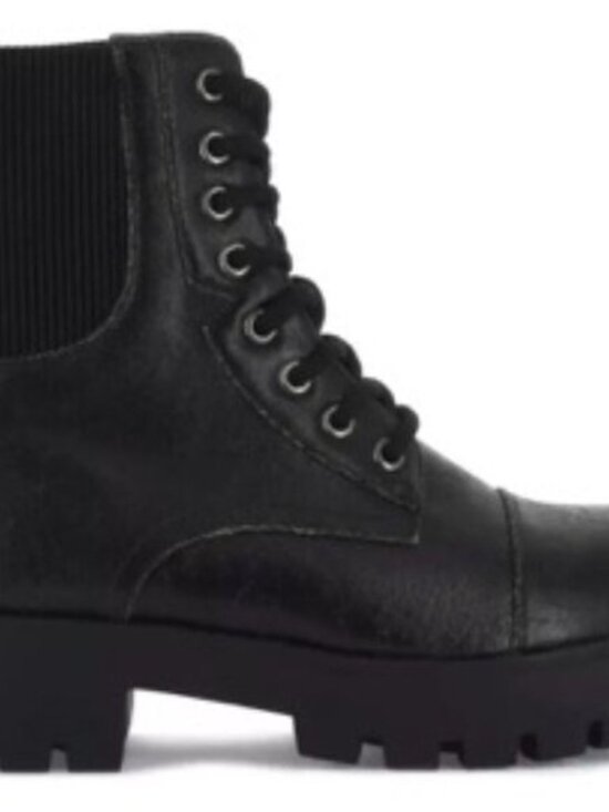 Seven7 Shoes - SEVEN7 Women's Lace-Up Jadon Bootie Black Boots Size 6